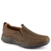 Skechers Mens Dockland Slip On Oxford - Brown -Cheap Nike || Skechers || heydude Store US 01 311272 00
