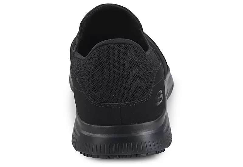 Skechers Mens Mcallen Slip Resistant Work Shoe - Black 5 Skechers Mens Mcallen Slip Resistant Work Shoe - Black - Image 3