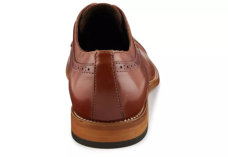 Stacy Adams Mens Dickinson Cap Toe Oxford - Cognac 5 Stacy Adams Mens Dickinson Cap Toe Oxford - Cognac - Image 3