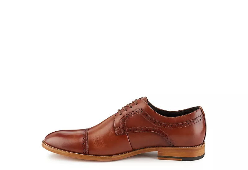 Stacy Adams Mens Dickinson Cap Toe Oxford - Cognac 6 Stacy Adams Mens Dickinson Cap Toe Oxford - Cognac - Image 4