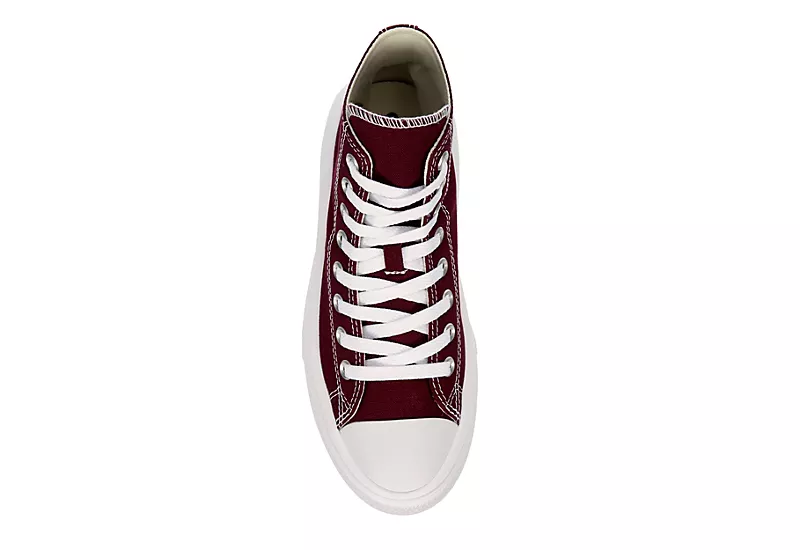 Converse Womens Chuck Taylor All Star Move High Top Sneaker - Burgundy 8 Converse Womens Chuck Taylor All Star Move High Top Sneaker - Burgundy - Image 6
