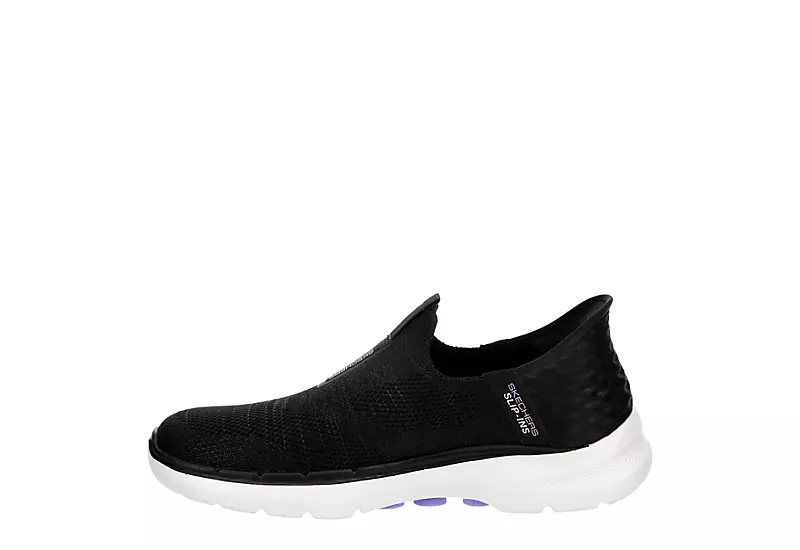 Skechers Womens Go Walk 6 Quick Fit Slip-ins Walking Shoe - Black 6 Skechers Womens Go Walk 6 Quick Fit Slip-ins Walking Shoe - Black - Image 4