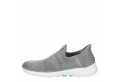 Skechers Womens Go Walk 6 Quick Fit Slip-ins Walking Shoe - Grey -Cheap Nike || Skechers || heydude Store US 01 401390 03