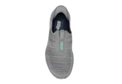 Skechers Womens Go Walk 6 Quick Fit Slip-ins Walking Shoe - Grey -Cheap Nike || Skechers || heydude Store US 01 401390 05