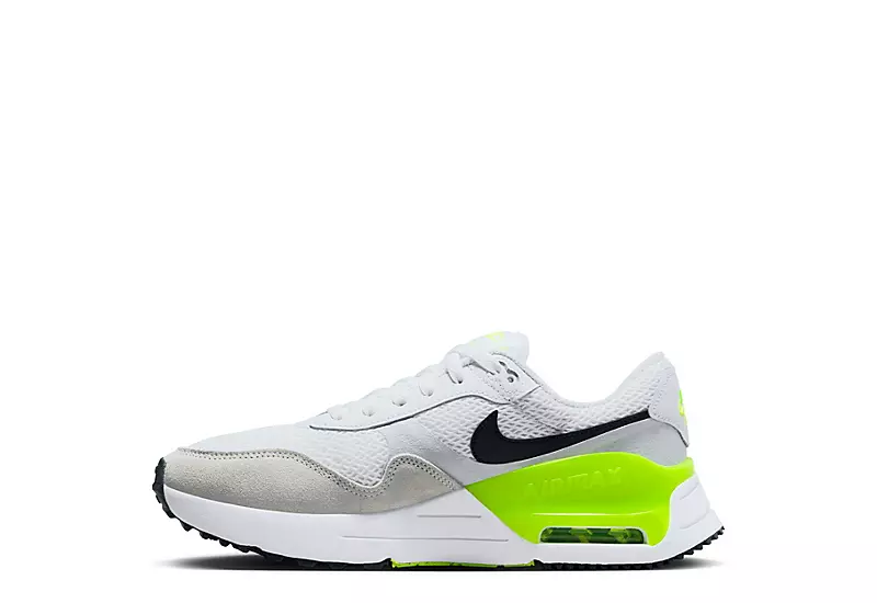 Nike Womens Air Max Systm Sneaker - White 5 Nike Womens Air Max Systm Sneaker - White - Image 3