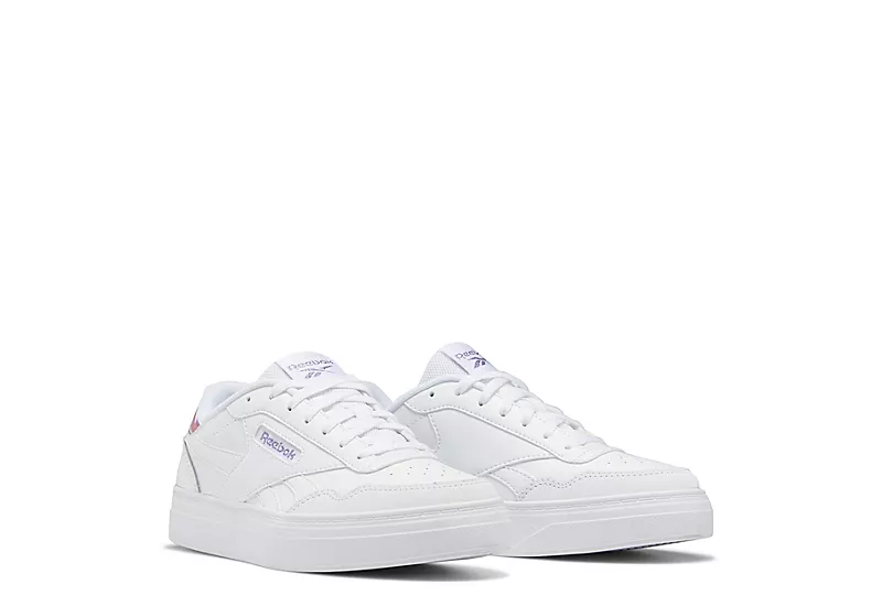 Reebok Womens Court Advance Bold Sneaker - White 3 Reebok Womens Court Advance Bold Sneaker - White