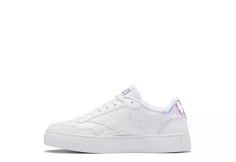 Reebok Womens Court Advance Bold Sneaker - White 5 Reebok Womens Court Advance Bold Sneaker - White - Image 3