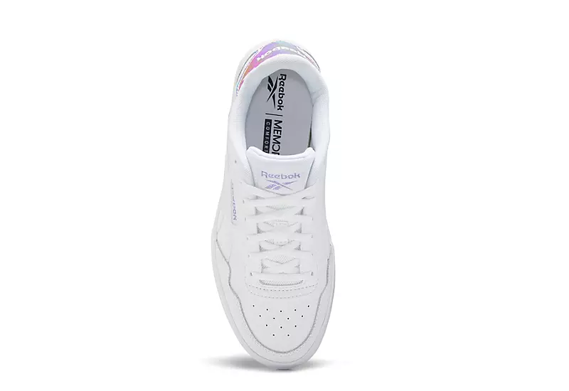 Reebok Womens Court Advance Bold Sneaker - White 6 Reebok Womens Court Advance Bold Sneaker - White - Image 4