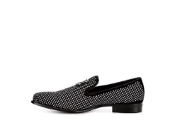 Stacy Adams Mens Swagger Studded Slip On Oxford - Black -Cheap Nike || Skechers || heydude Store US 01 420069 03