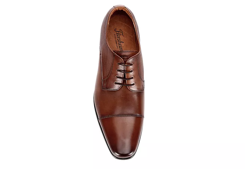 Florsheim Mens Postino Cap Toe Oxford - Cognac 8 Florsheim Mens Postino Cap Toe Oxford - Cognac - Image 6