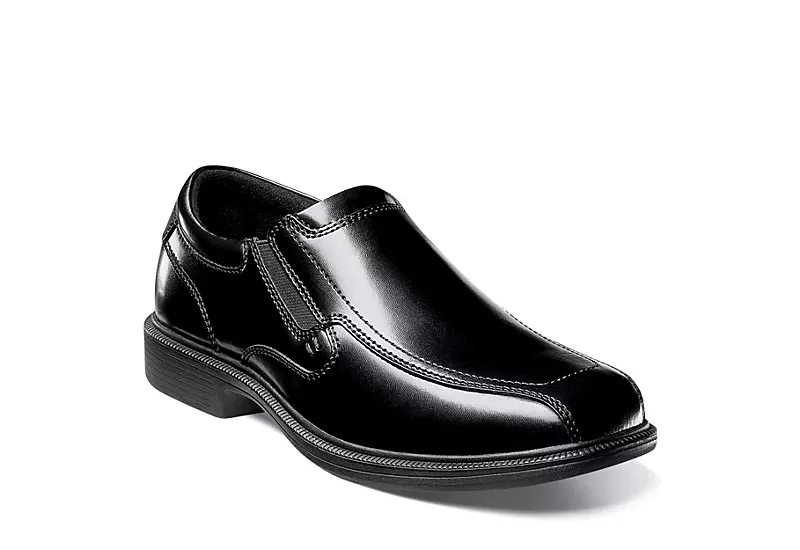 Nunn Bush Mens Bleeker Street Bike Toe Slip On Oxford - Black 3 Nunn Bush Mens Bleeker Street Bike Toe Slip On Oxford - Black