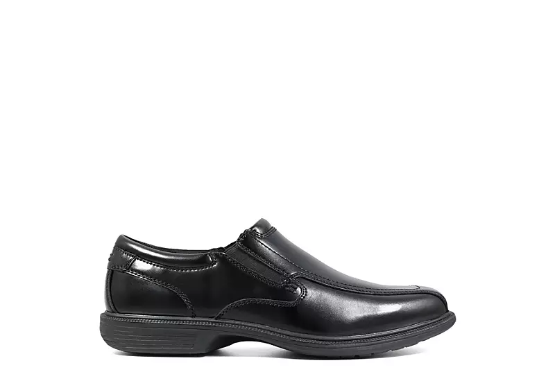 Nunn Bush Mens Bleeker Street Bike Toe Slip On Oxford - Black 4 Nunn Bush Mens Bleeker Street Bike Toe Slip On Oxford - Black - Image 2