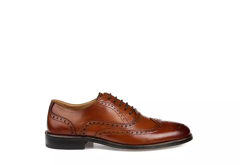 Thomas & Vine Mens Franklin Wingtip Oxford - Cognac 4 Thomas & Vine Mens Franklin Wingtip Oxford - Cognac - Image 2