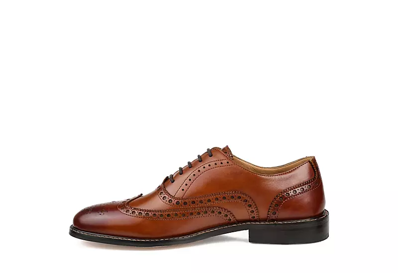 Thomas & Vine Mens Franklin Wingtip Oxford - Cognac 6 Thomas & Vine Mens Franklin Wingtip Oxford - Cognac - Image 4
