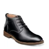 Florsheim Mens Lodge Plain Toe Chukka Boot - Black