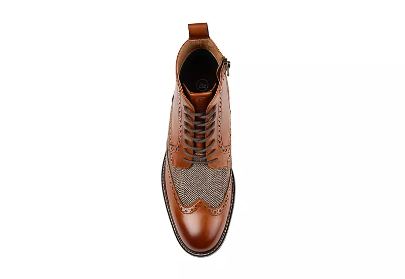 Thomas & Vine Mens Jarett Lace-up Boot - Cognac 8 Thomas & Vine Mens Jarett Lace-up Boot - Cognac - Image 6
