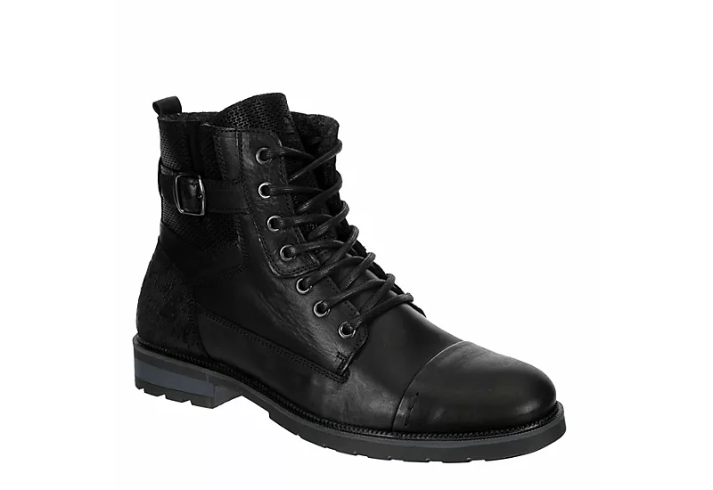 Bullboxer Mens Thomas Lace-up Boot - Black 3 Bullboxer Mens Thomas Lace-up Boot - Black