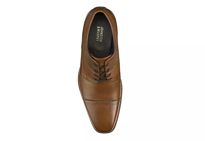 Johnston & Murphy Mens Archer Cap Toe Oxford - Cognac 7 Johnston & Murphy Mens Archer Cap Toe Oxford - Cognac - Image 5