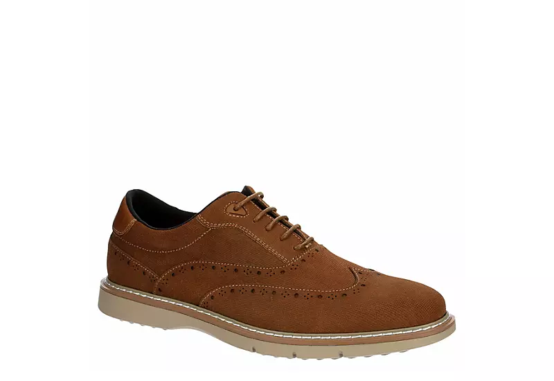 Stacy Adams Mens Swift Wingtip Lace-up Oxford - Cognac 3 Stacy Adams Mens Swift Wingtip Lace-up Oxford - Cognac