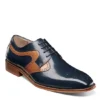 Stacy Adams Mens Palmer Plain Toe Medallion Oxford - Navy -Cheap Nike || Skechers || heydude Store US 01 501554 00