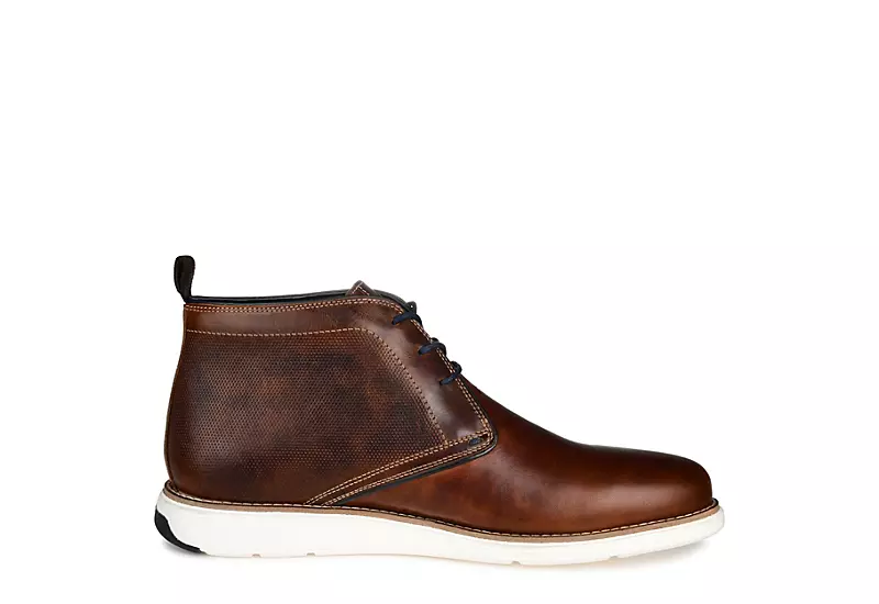 Thomas & Vine Mens Cutler Chukka Boot - Brown 4 Thomas & Vine Mens Cutler Chukka Boot - Brown - Image 2