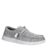 Heydude Mens Wally Slip On Sneaker - Grey -Cheap Nike || Skechers || heydude Store US 01 501794 00