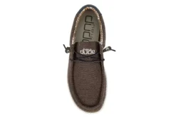 Heydude Mens Wally Slip On Sneaker - Chocolate -Cheap Nike || Skechers || heydude Store US 01 501916 05