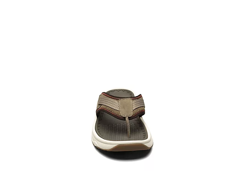 Florsheim Mens Tread Lite Flip Flop Sandal - Taupe 5 Florsheim Mens Tread Lite Flip Flop Sandal - Taupe - Image 3