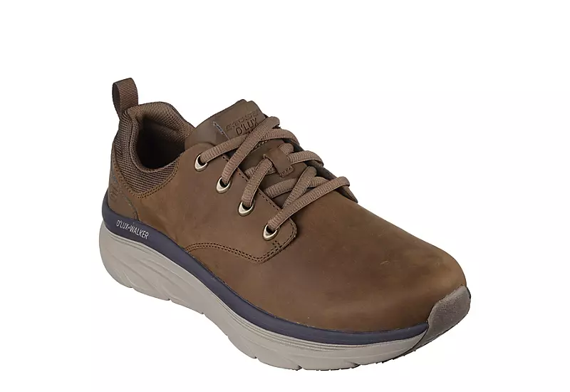 Skechers Mens Dlux Walker - Brown 3 Skechers Mens Dlux Walker - Brown