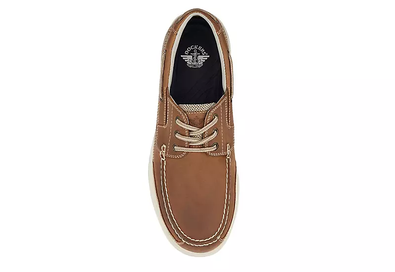 Dockers Mens Beacon Boat Shoes - Dark Tan 7 Dockers Mens Beacon Boat Shoes - Dark Tan - Image 5