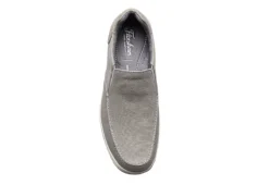 Florsheim Mens Lakeside Canvas Moc Toe Slip On Oxford - Grey -Cheap Nike || Skechers || heydude Store US 01 502785 05