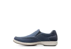 Florsheim Mens Lakeside Canvas Moc Toe Slip On Oxford - Navy -Cheap Nike || Skechers || heydude Store US 01 502787 03