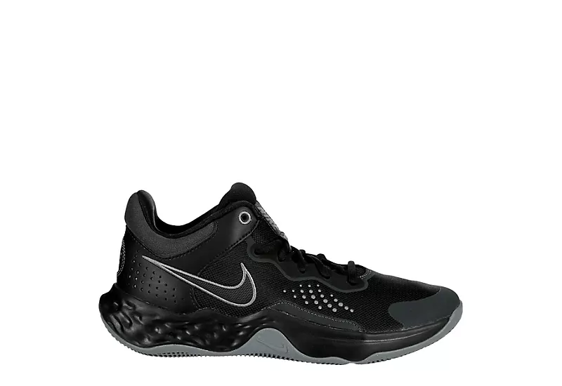 Nike Mens Fly By Mid 3 Basketball Shoe - Black 4 Nike Mens Fly By Mid 3 Basketball Shoe - Black - Image 2