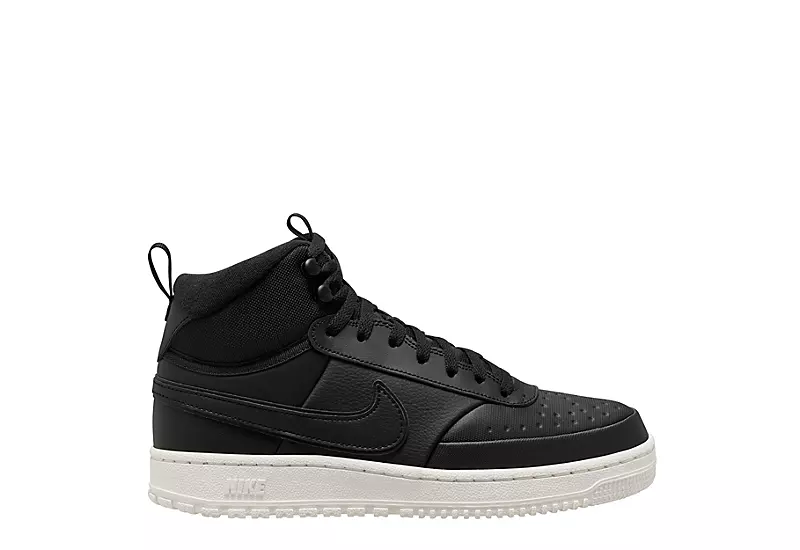 Nike Mens Court Vision Mid Winter Sneaker Boot - Black 3 Nike Mens Court Vision Mid Winter Sneaker Boot - Black