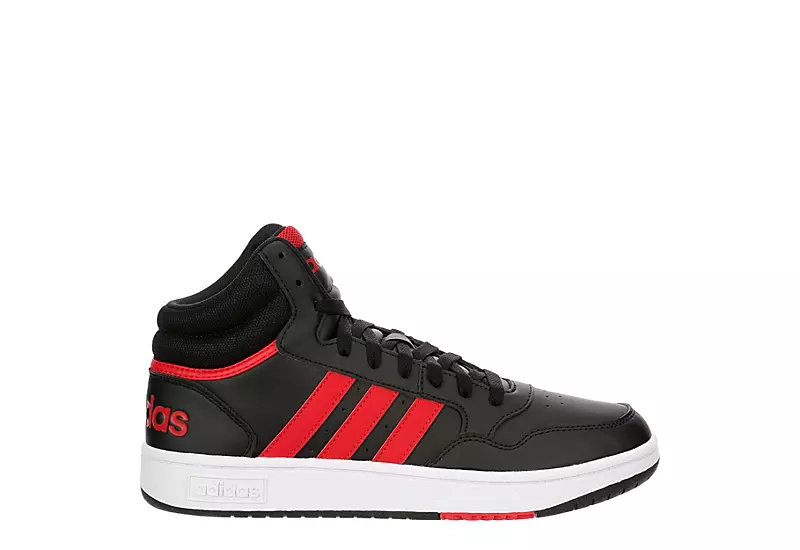 Adidas Mens Hoops 3.0 Mid Sneaker - Black 4 Adidas Mens Hoops 3.0 Mid Sneaker - Black - Image 2