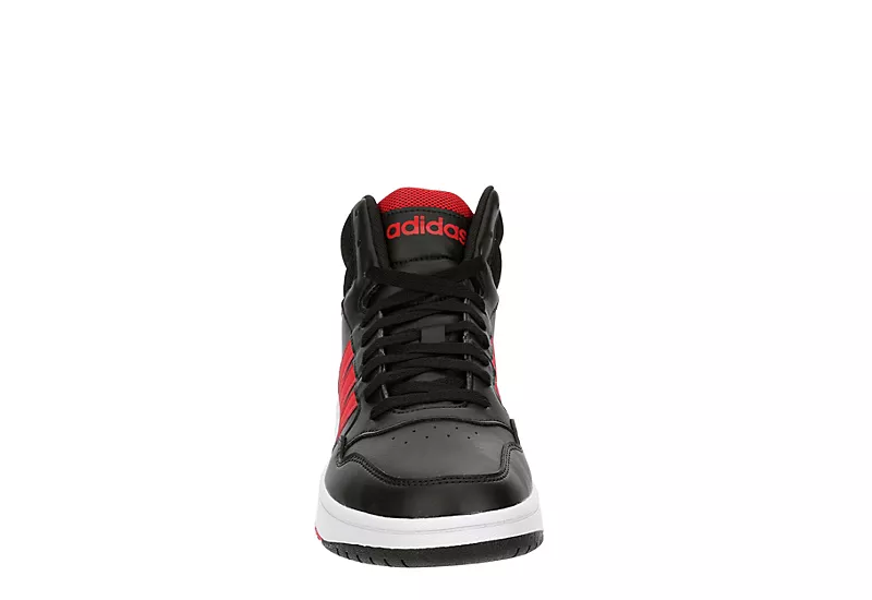 Adidas Mens Hoops 3.0 Mid Sneaker - Black 5 Adidas Mens Hoops 3.0 Mid Sneaker - Black - Image 3