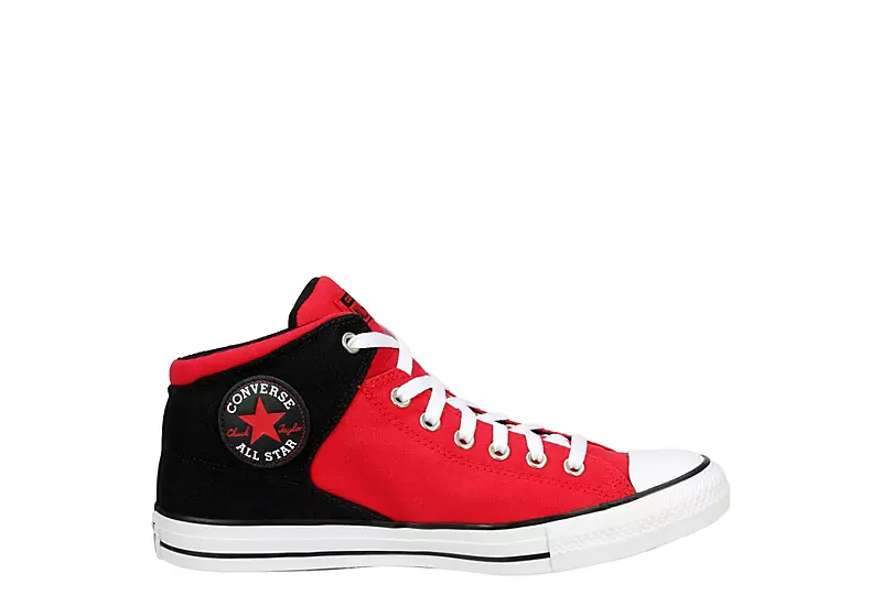 Converse Mens Chuck Taylor All Star High Street Sneaker - Red 4 Converse Mens Chuck Taylor All Star High Street Sneaker - Red - Image 2