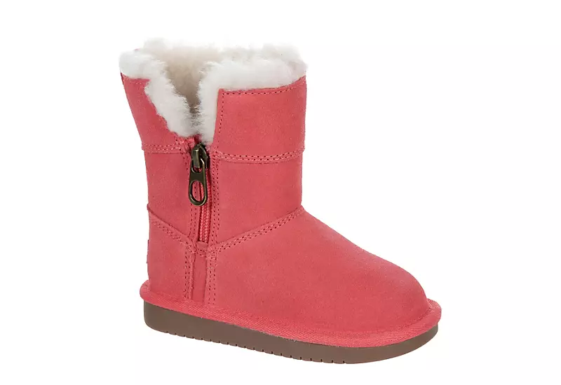 Koolaburra By Ugg Girls Infant Aribel Short Fur Boot - Pink 3 Koolaburra By Ugg Girls Infant Aribel Short Fur Boot - Pink