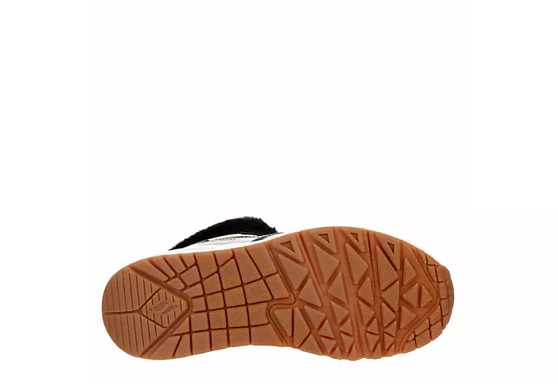Skechers Girls Uno Cozy On Air Sneaker - Black 9 Skechers Girls Uno Cozy On Air Sneaker - Black - Image 7