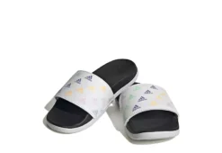 Adidas Girls Adilette Comfort Slide Sandal - Grey
