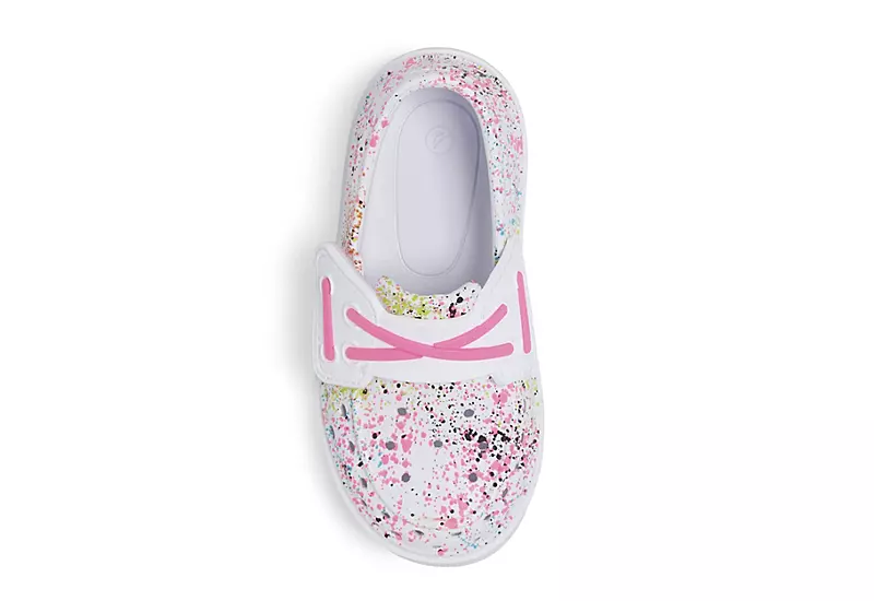 Sperry Girls Infant Bahama Float Boat Slip On Sneaker - White 6 Sperry Girls Infant Bahama Float Boat Slip On Sneaker - White - Image 4