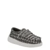 Heydude Boys Infant Wally Toddler Slip On Sneaker - Grey -Cheap Nike || Skechers || heydude Store US 01 702923 00