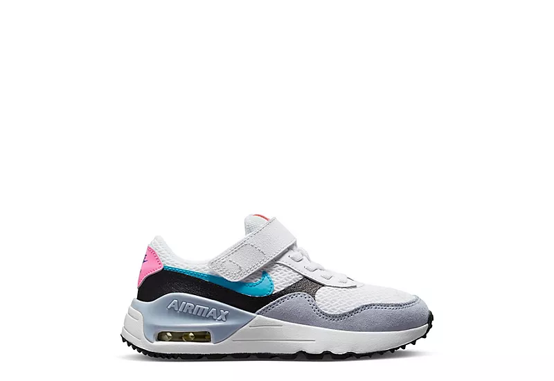 Nike Girls Air Max Systm Bp Sneaker - White 4 Nike Girls Air Max Systm Bp Sneaker - White - Image 2
