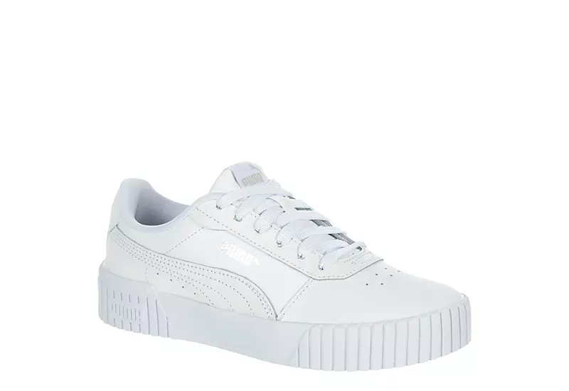 Puma Girls Carina 2.0 Sneaker - White 3 Puma Girls Carina 2.0 Sneaker - White