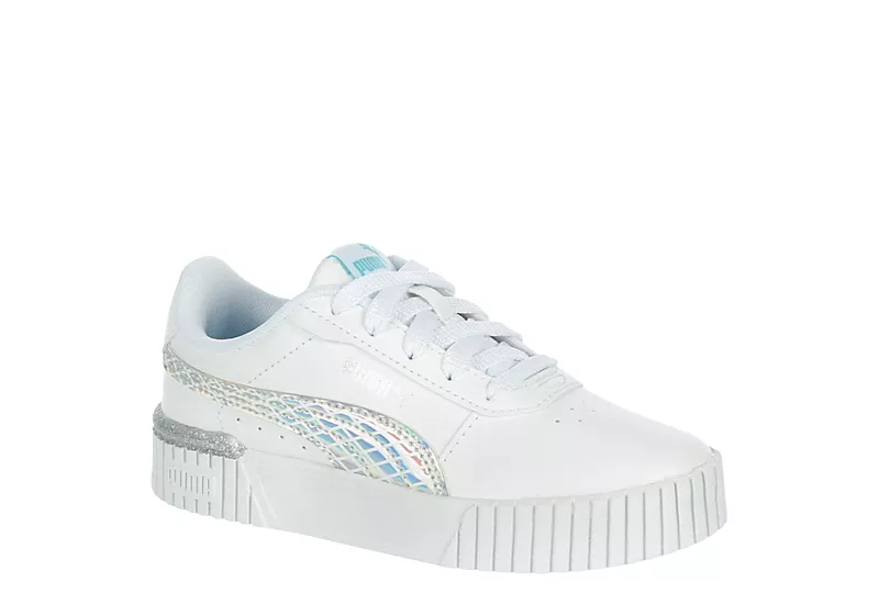 Puma Girls Carina 2.0 Sneaker - White 3 Puma Girls Carina 2.0 Sneaker - White