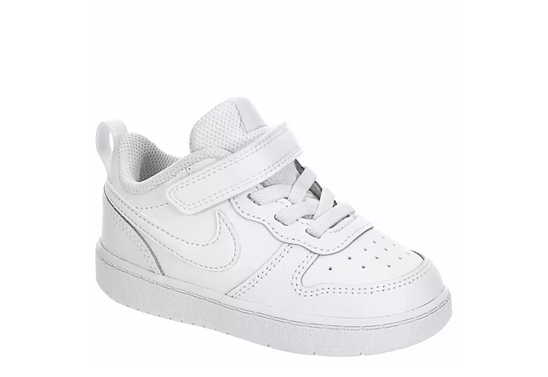 Nike Boys Infant Court Borough 2 Low Top Sneaker - White 3 Nike Boys Infant Court Borough 2 Low Top Sneaker - White