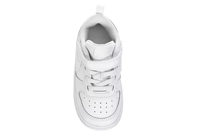 Nike Boys Infant Court Borough 2 Low Top Sneaker - White 8 Nike Boys Infant Court Borough 2 Low Top Sneaker - White - Image 6
