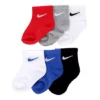 Nike Boys Ankle Socks 6 Pairs - Assorted -Cheap Nike || Skechers || heydude Store US 01 900402 00