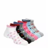 Ladeda Girls Scallop Heart No Show Socks 6 Pairs - White -Cheap Nike || Skechers || heydude Store US 01 902118 00