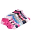 Ladeda Girls Hearts And Stripes No Show Socks 10 Pairs - Assorted -Cheap Nike || Skechers || heydude Store US 01 902477 00